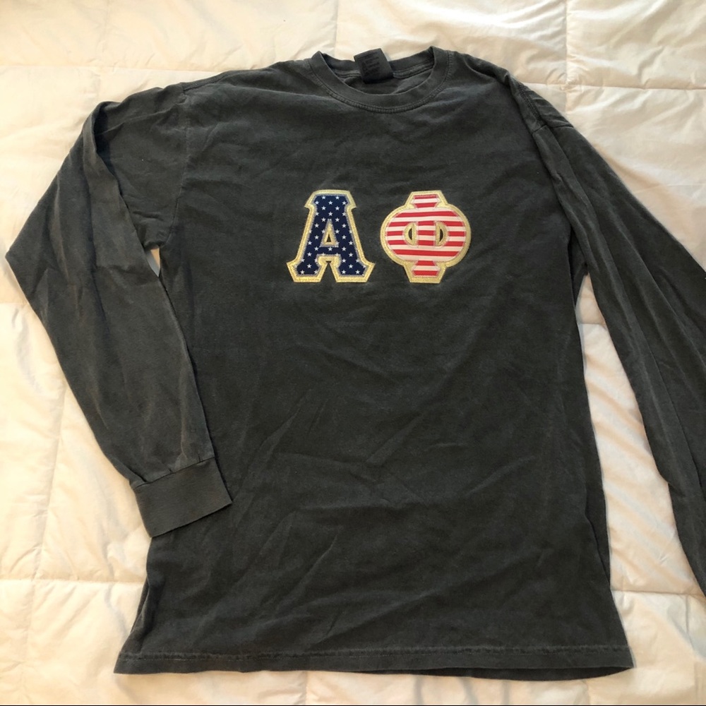 Alpha Phi American Flag Letters